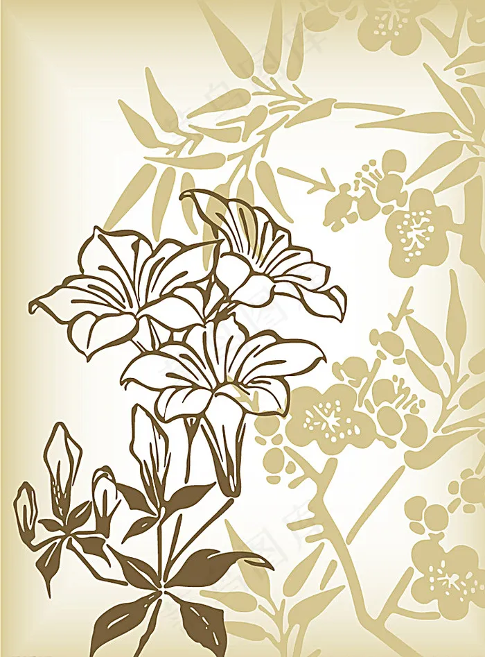 精美花纹底纹图片