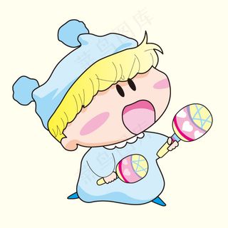 印花矢量图 T恤图案 卡通人物 卡...