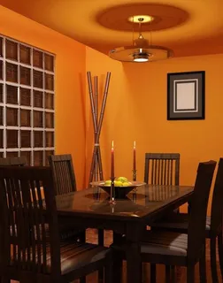 橘色浪漫 橘色主题餐厅场景