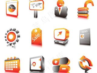 立体图标矢量素材图片