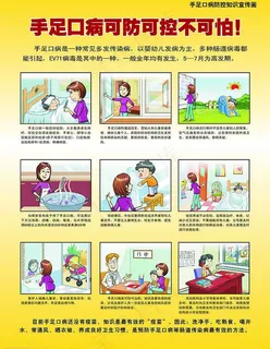 手足口病知识宣传海报图片