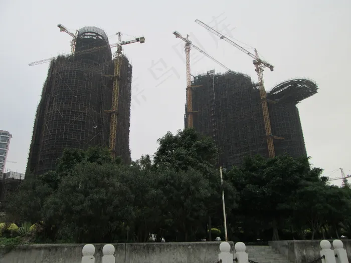 建设中的大厦图片