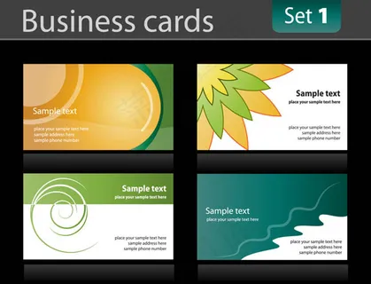 可爱名片模版设计PSD素材