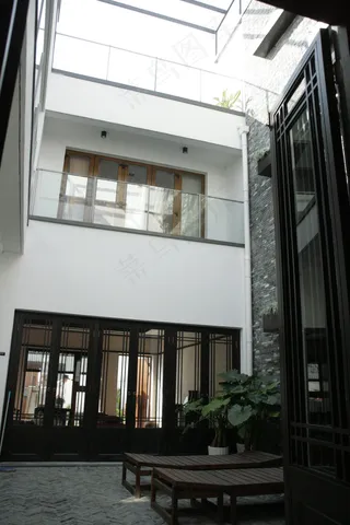 休闲 清新 大气 房子 别墅 蓝天...