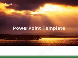 海上晚霞ppt下载