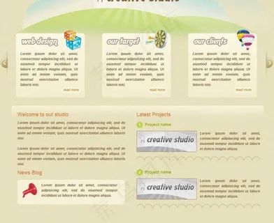 创意工作室网站模板图片