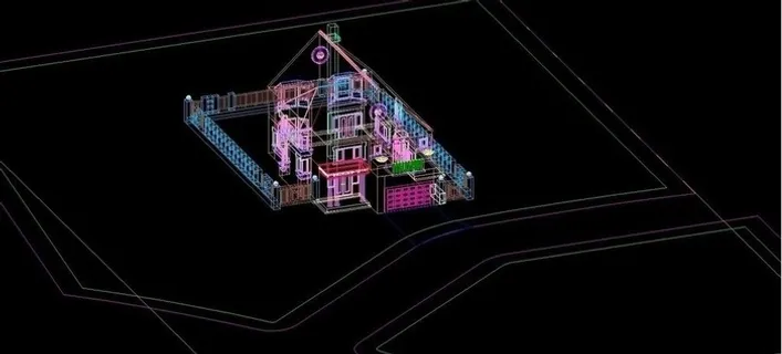 别墅立体模型位置图片