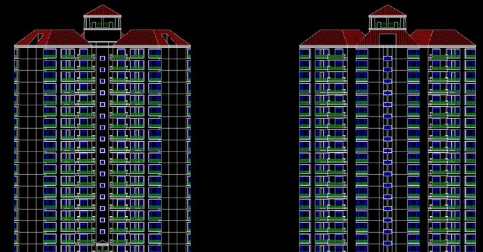高尔夫别墅 住宅楼立面