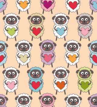 卡通可爱北欧童话梦幻儿童动物无缝平铺背景头像印刷矢量图片素材