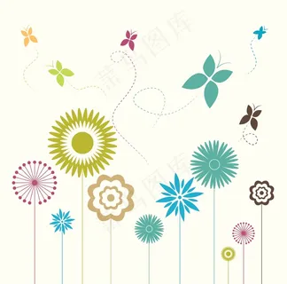 花朵和蝴蝶 花朵和蝴蝶