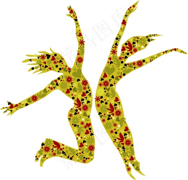 花卉图案矢量图