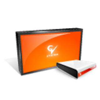 橙色水晶电脑图标下载