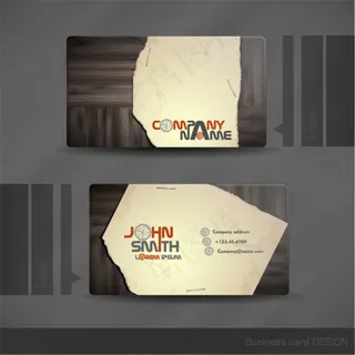 时尚名片设计矢量设计元素