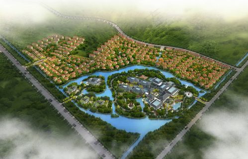 景观鸟瞰效果图图片