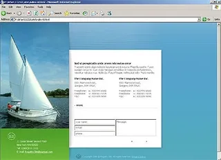 帆船网站模板图片