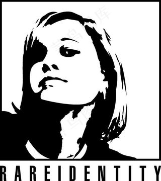 女人国外个性LOGO元素设计矢量素...