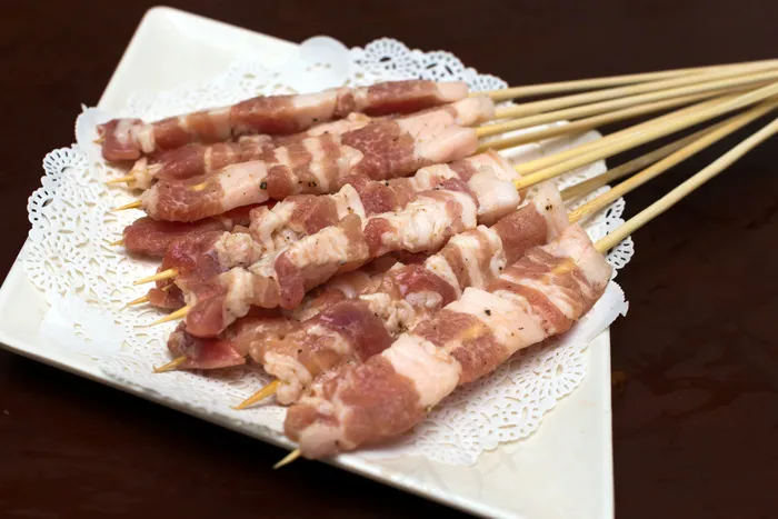 五花肉串串图片