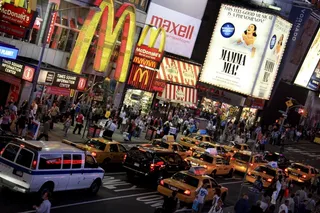 纽约 时代广场 夜景图片