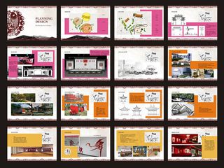 新农村宣传册设计矢量素材