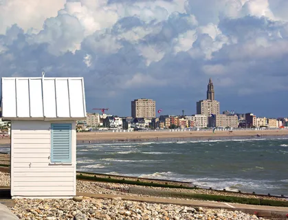 法国 勒阿弗尔 海滩风光图片