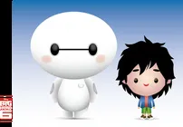 萌萌的Baymax图片ai矢量模版下载