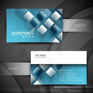 高档大气精致简洁名片设计模板