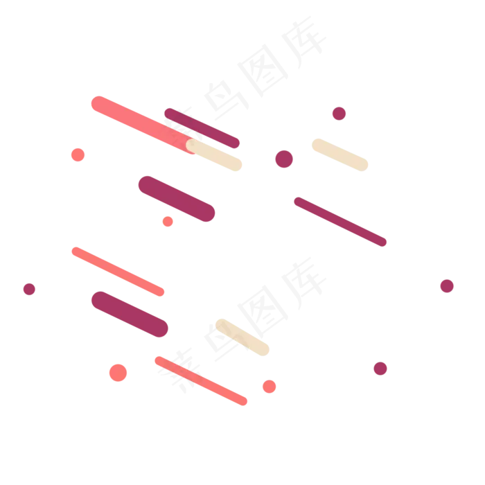 创意孟菲斯线条几何装饰图案,免抠元素(2000*2000px 300 dpi )ai矢量模版下载