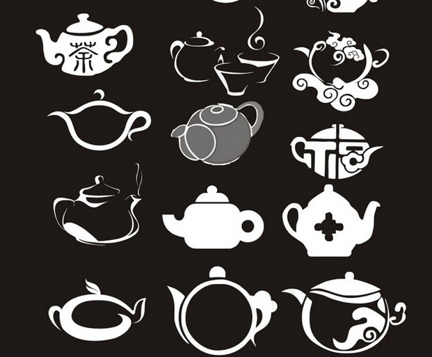 茶壶矢量素材