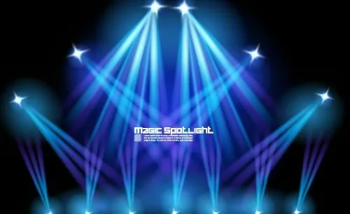 舞台灯光特效矢量素材eps,ai矢量模版下载