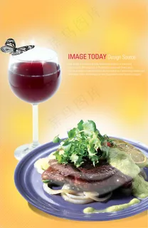 西餐厅美食海报PSD素材 西餐厅美食海报PSD素材