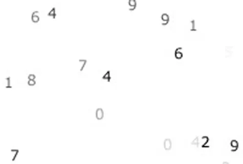 天上下数字的特效-Flash