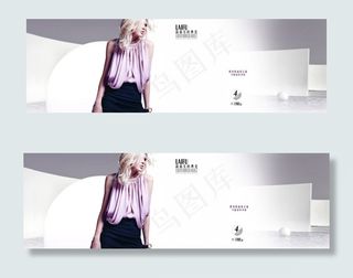 高端简约唯美欧美风格促销女装全屏海...