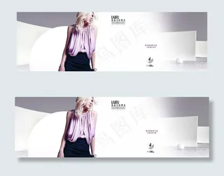 高端简约唯美欧美风格促销女装全屏海...