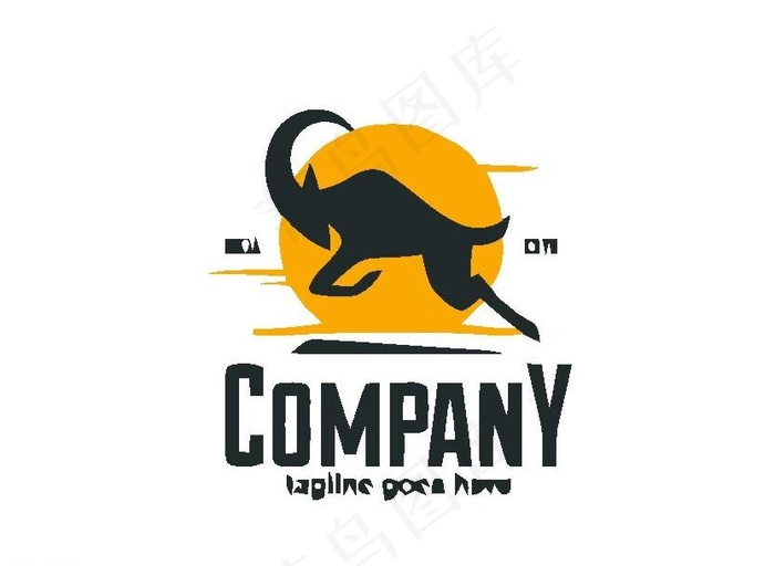 动物logo图片ai矢量模版下载