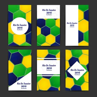 七彩里约热内卢2016传单矢量图
