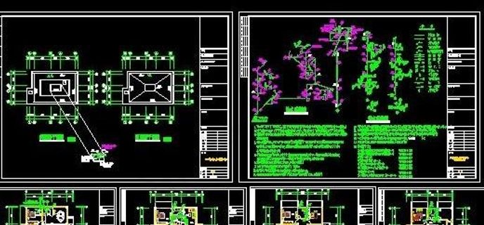 私人别墅给排水平面图