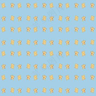 淡蓝色花纹