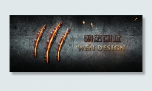 网络创业金属质感燃烧的钢铁