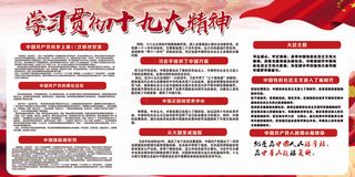 学习贯彻十九大精神宣传展板