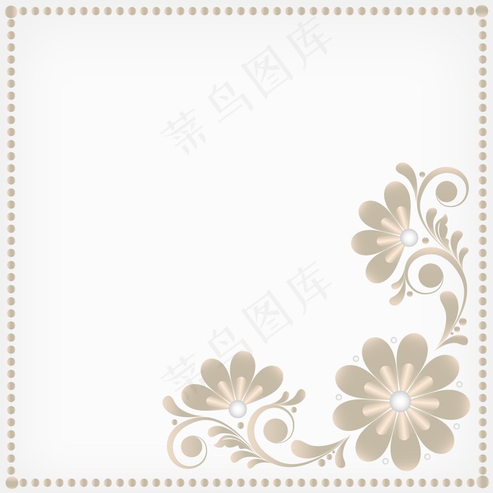 矢量信纸边角花纹素材eps,ai矢量模版下载