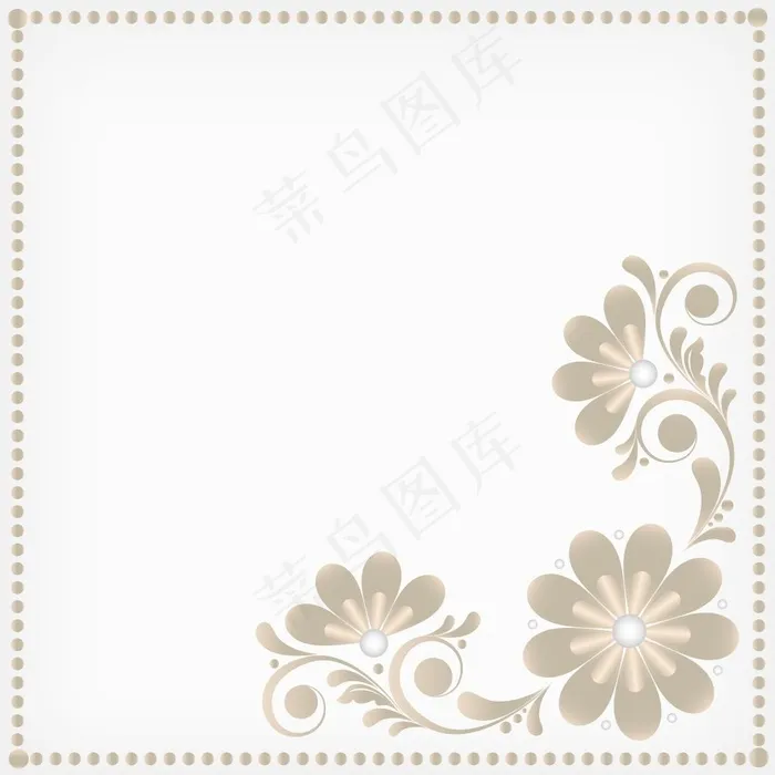 矢量信纸边角花纹素材eps,ai矢量模版下载