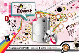 游戏主机与圆形等创意PSD分层素材