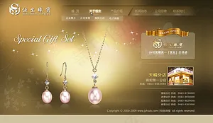 首页珠宝网站模板图片