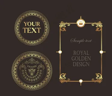 圆形古典花纹 花纹边框图片