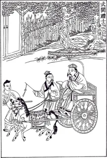 中国古人物线稿插画素材61 中国古人物线稿插画素材61