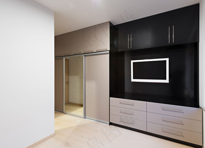 黑色经典柜子效果图图片