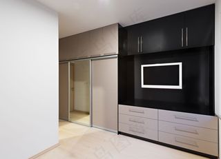 黑色经典柜子效果图图片