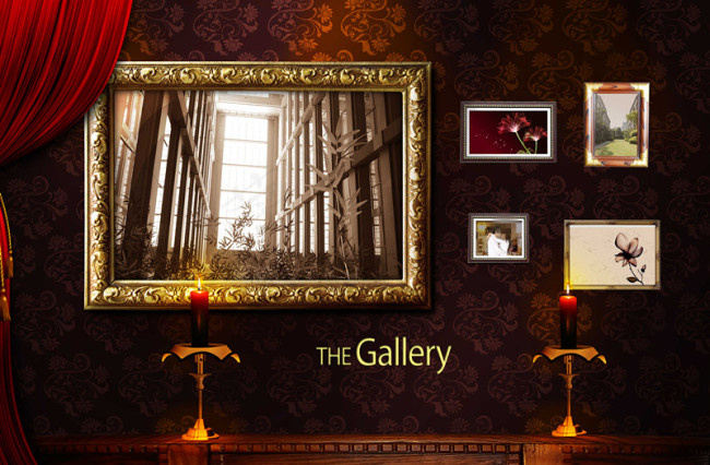 典雅家居装饰画框PSD分层模