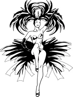 经典的女孩展示设计矢量图03