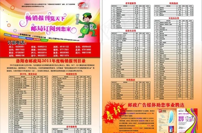 2011年报刊目录图片ai矢量模版下载